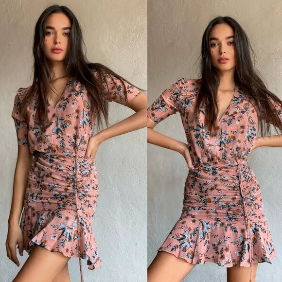 Veronica Beard Dakota Floral Print Mini Dress Size 4 - 26769 - Picture 1 of 9